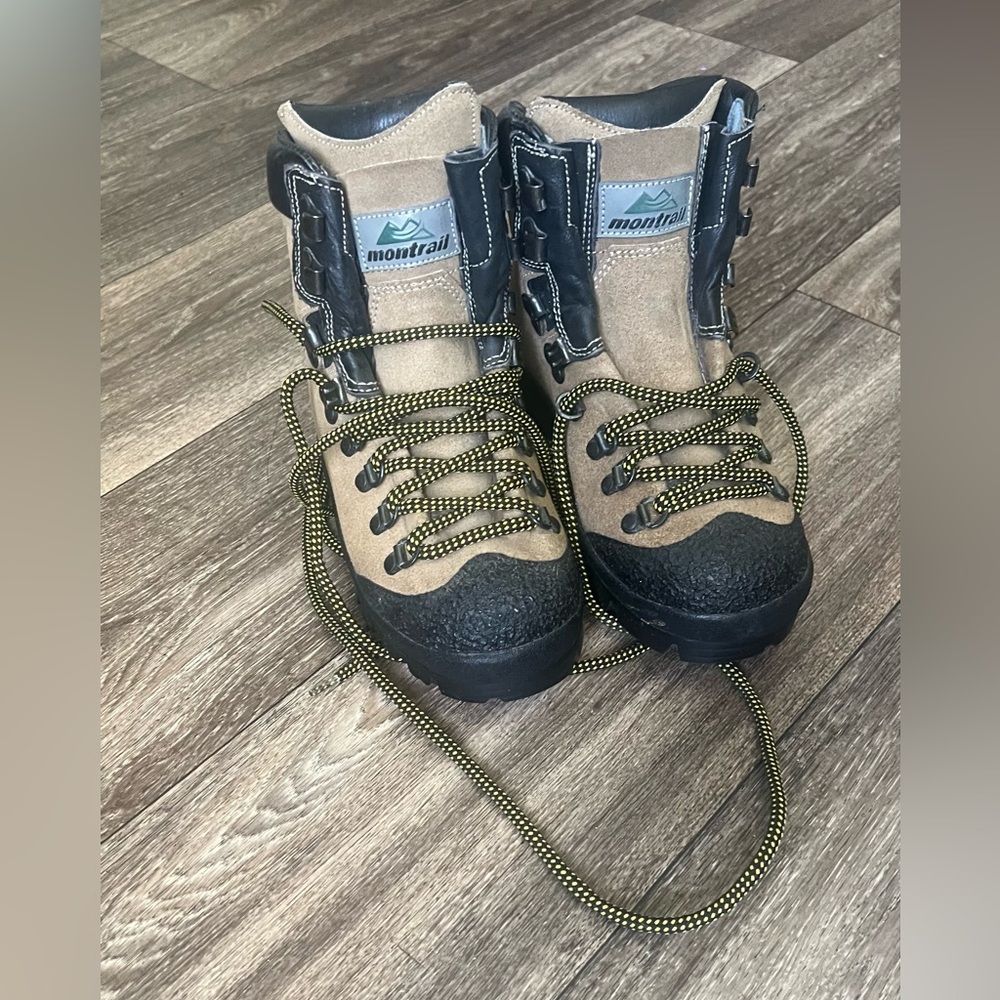 Montrail Tan and Black Hiking Boots